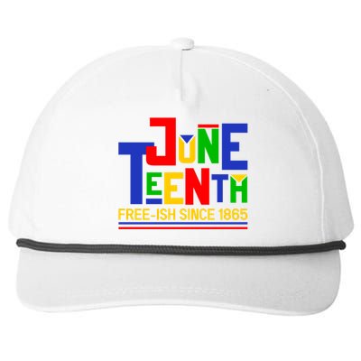 Freegiftish Since 1865 Juneteenth Black History Melanin African Funny Gift Snapback Five-Panel Rope Hat