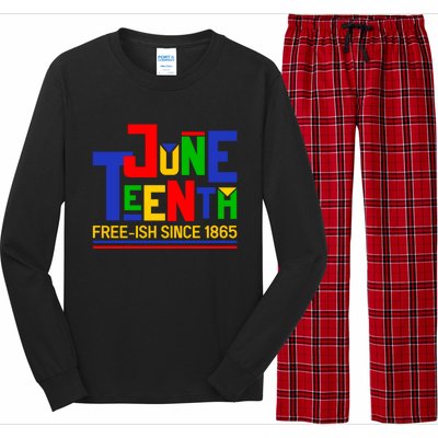 Freegiftish Since 1865 Juneteenth Black History Melanin African Funny Gift Long Sleeve Pajama Set