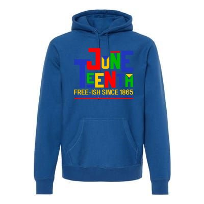 Freegiftish Since 1865 Juneteenth Black History Melanin African Funny Gift Premium Hoodie