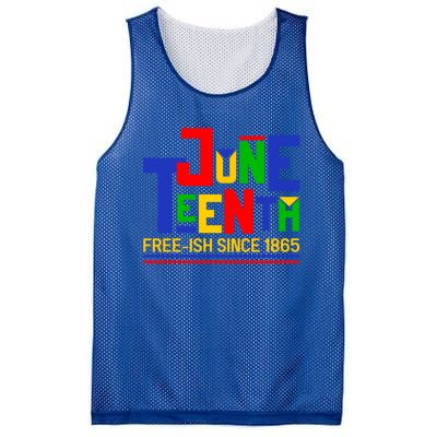 Freegiftish Since 1865 Juneteenth Black History Melanin African Funny Gift Mesh Reversible Basketball Jersey Tank