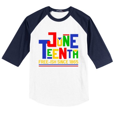 Freegiftish Since 1865 Juneteenth Black History Melanin African Funny Gift Baseball Sleeve Shirt