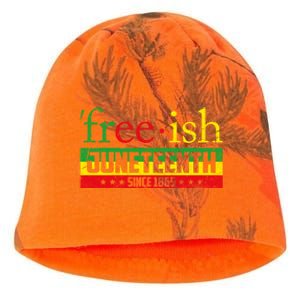 Freegiftish Since 1865 Juneteenth African Black History Month Gift Kati - Camo Knit Beanie