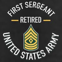 First Sergeant 1sg Retired Army Military Retirement Cool Comfort Performance Bucket Hat