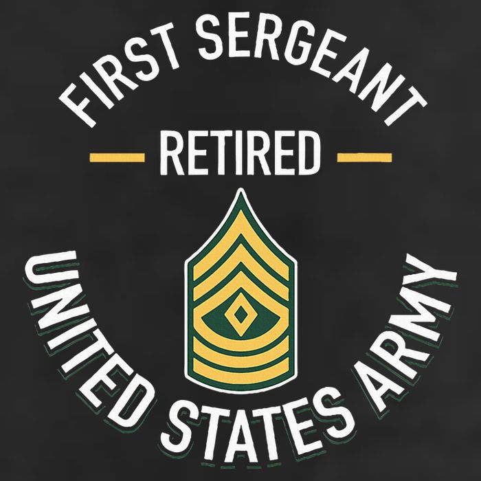 First Sergeant 1sg Retired Army Military Retirement Cool Comfort Performance Bucket Hat
