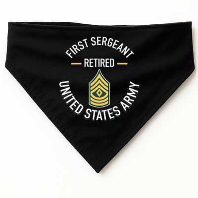 First Sergeant 1sg Retired Army Military Retirement USA-Made Doggie Bandana