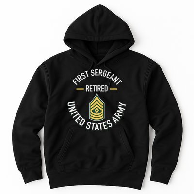 First Sergeant 1sg Retired Army Military Retirement Hoodie