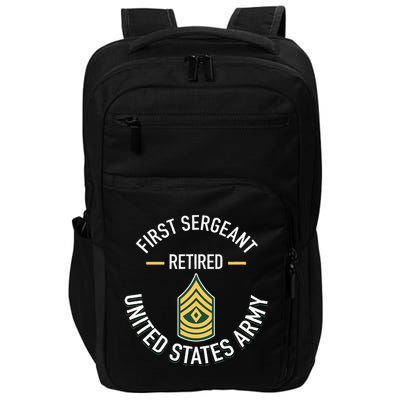 First Sergeant 1sg Retired Army Military Retirement Impact Tech Backpack