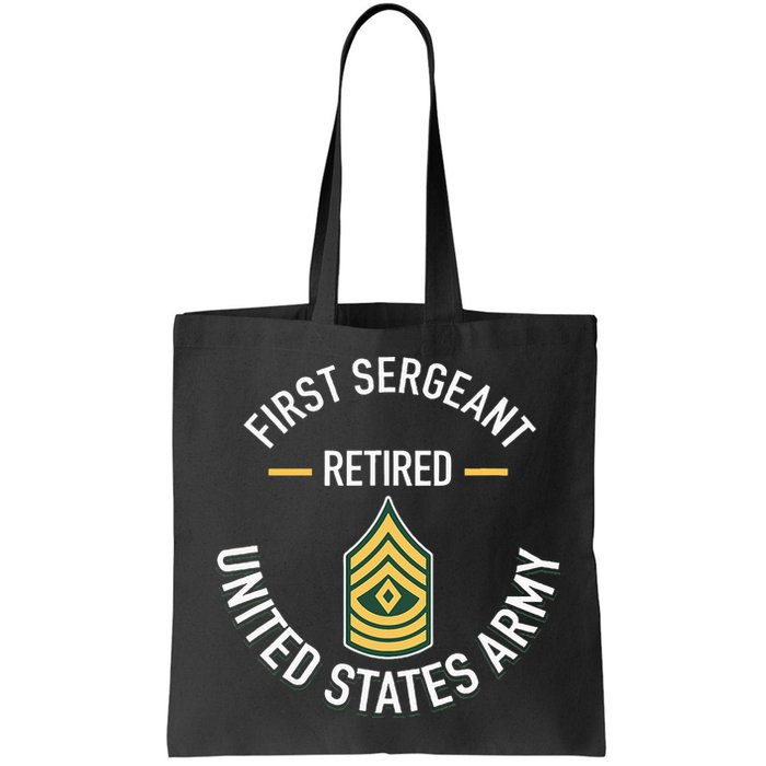 First Sergeant 1sg Retired Army Military Retirement Bag