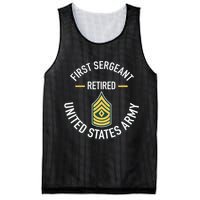 First Sergeant 1sg Retired Army Military Retirement Mesh Reversible Basketball Jersey Tank
