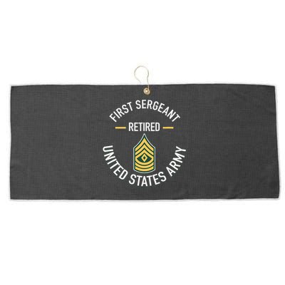 First Sergeant 1sg Retired Army Military Retirement Large Microfiber Waffle Golf Towel