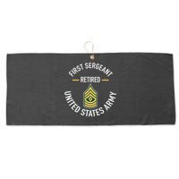 First Sergeant 1sg Retired Army Military Retirement Large Microfiber Waffle Golf Towel