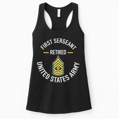 First Sergeant 1sg Retired Army Military Retirement Womens Tank Top