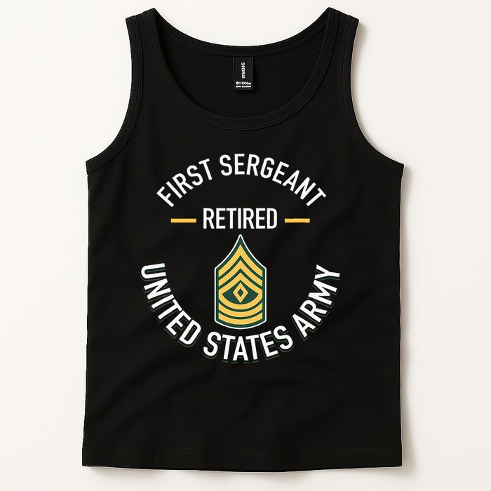 First Sergeant 1sg Retired Army Military Retirement Tank Top