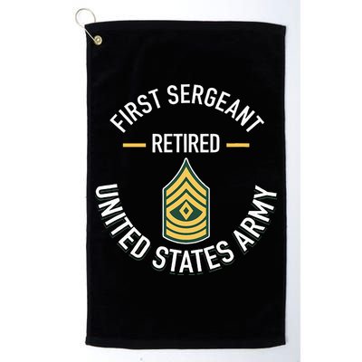 First Sergeant 1sg Retired Army Military Retirement Golf Towel