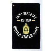 First Sergeant 1sg Retired Army Military Retirement Golf Towel