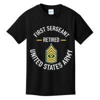First Sergeant 1sg Retired Army Military Retirement Kids T-Shirt
