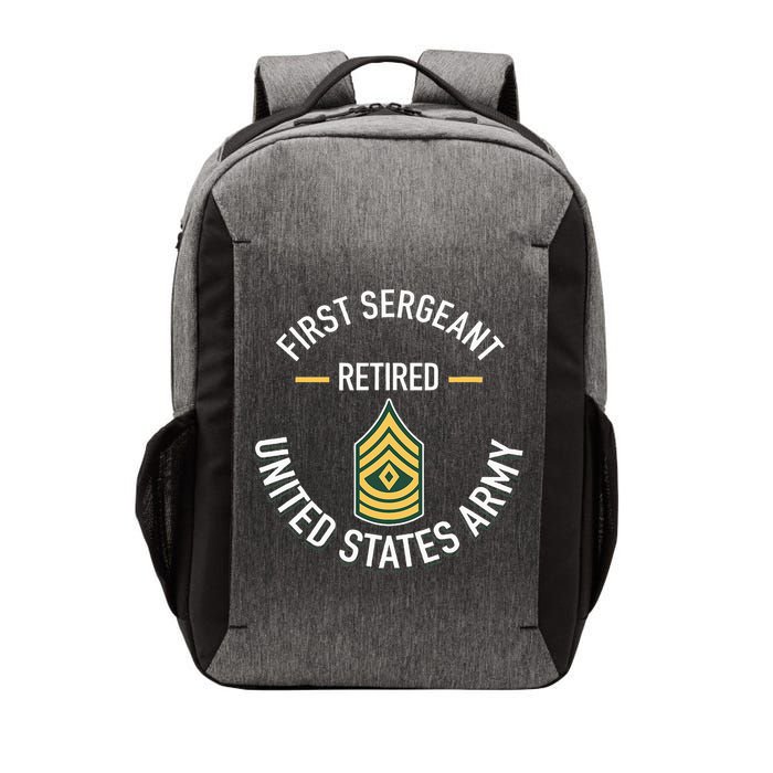First Sergeant 1sg Retired Army Military Retirement Vector Backpack