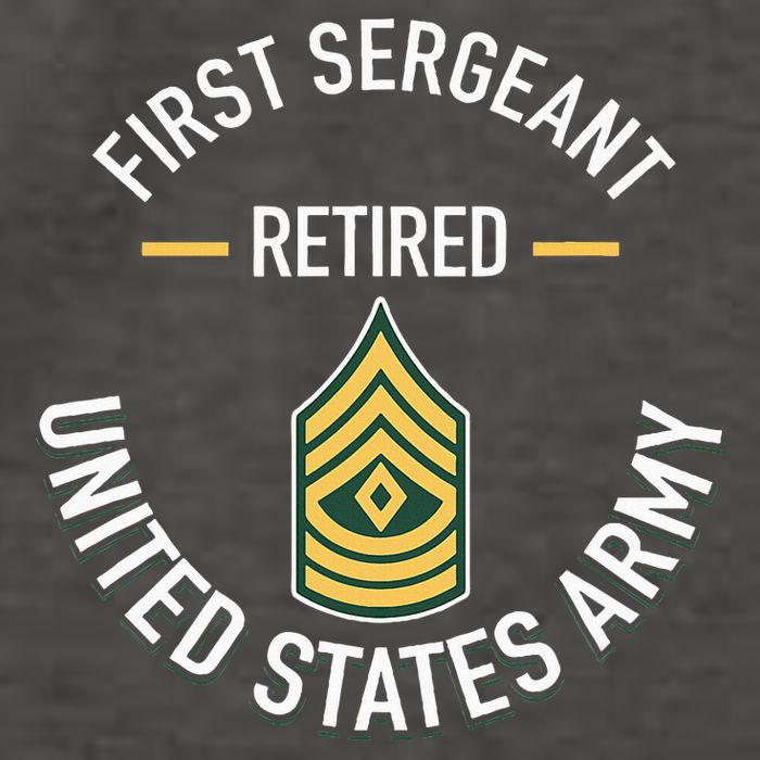 First Sergeant 1sg Retired Army Military Retirement Vector Backpack