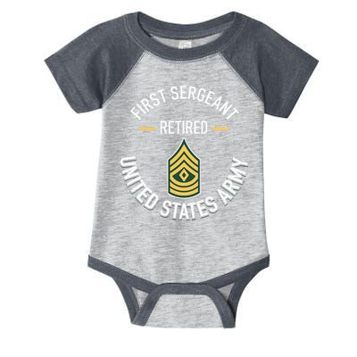 First Sergeant 1sg Retired Army Military Retirement Infant Baby Jersey Bodysuit