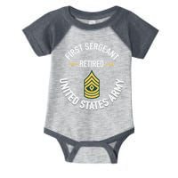 First Sergeant 1sg Retired Army Military Retirement Infant Baby Jersey Bodysuit