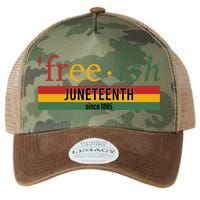 Freeish Since 1865 With Pan African Flag For Juneteenth Legacy Tie Dye Trucker Hat