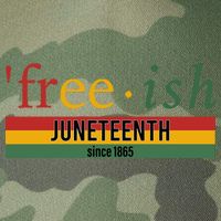 Freeish Since 1865 With Pan African Flag For Juneteenth Legacy Tie Dye Trucker Hat