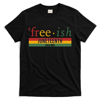 Freeish Since 1865 With Pan African Flag For Juneteenth T-Shirt