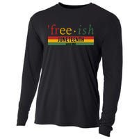 Freeish Since 1865 With Pan African Flag For Juneteenth Cooling Performance Long Sleeve Crew