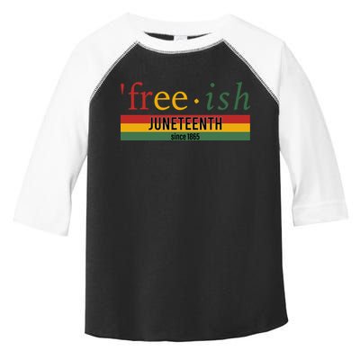 Freeish Since 1865 With Pan African Flag For Juneteenth Toddler Fine Jersey T-Shirt