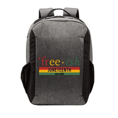 Freeish Since 1865 With Pan African Flag For Juneteenth Vector Backpack