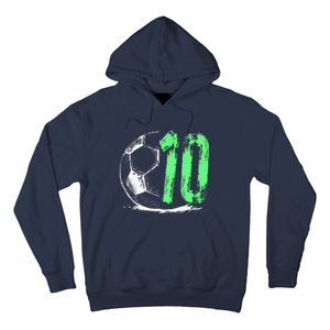 funny soccer 10 years old  birthday party Hoodie