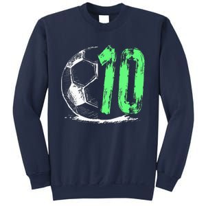 funny soccer 10 years old  birthday party Sweatshirt