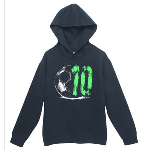 funny soccer 10 years old  birthday party Urban Pullover Hoodie