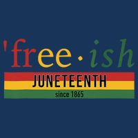 Freeish Since 1865 Juneteenth Black Freedom 1865 7 Panel Mesh Trucker Snapback Hat