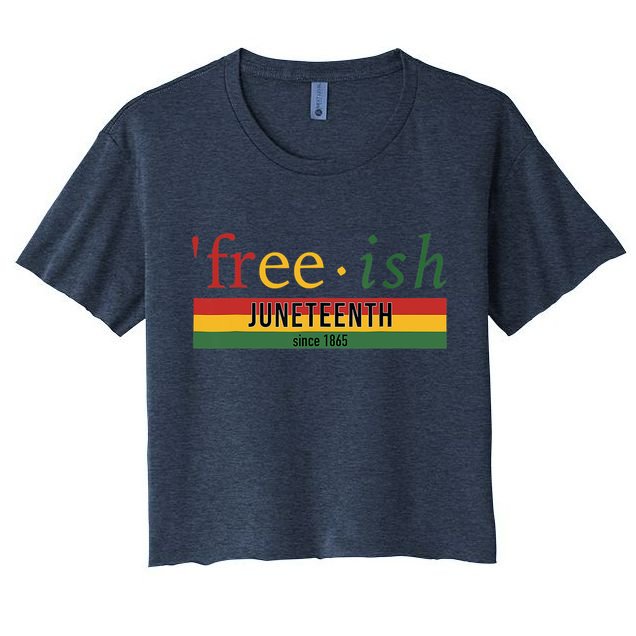 Freeish Since 1865 Juneteenth Black Freedom 1865 Crop Top