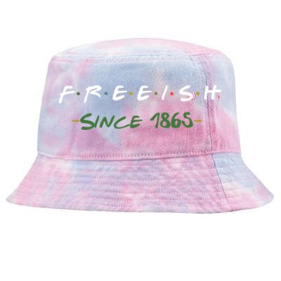 Freeish Since 1865 African Pride Gift Tie-Dyed Bucket Hat