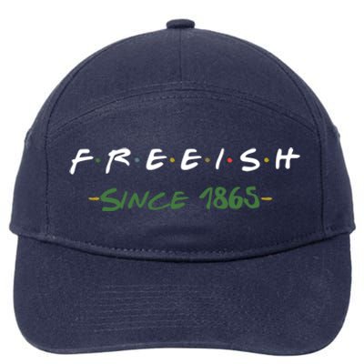 Freeish Since 1865 African Pride Gift 7-Panel Snapback Hat