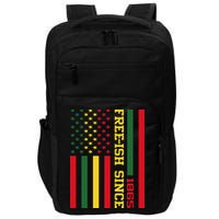 Freeish Since 1865 Juneteenth Black History Flag African Impact Tech Backpack