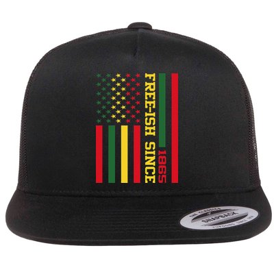Freeish Since 1865 Juneteenth Black History Flag African Flatbill Hat