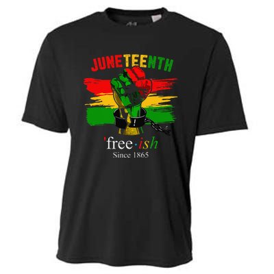 Freeish Since 1865 With Pan African Flag For Juneteenth Cooling Performance Crew T-Shirt