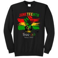 Freeish Since 1865 With Pan African Flag For Juneteenth Sweatshirt