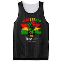 Freeish Since 1865 With Pan African Flag For Juneteenth Mesh Reversible Basketball Jersey Tank