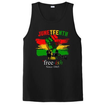 Freeish Since 1865 With Pan African Flag For Juneteenth PosiCharge Competitor Tank