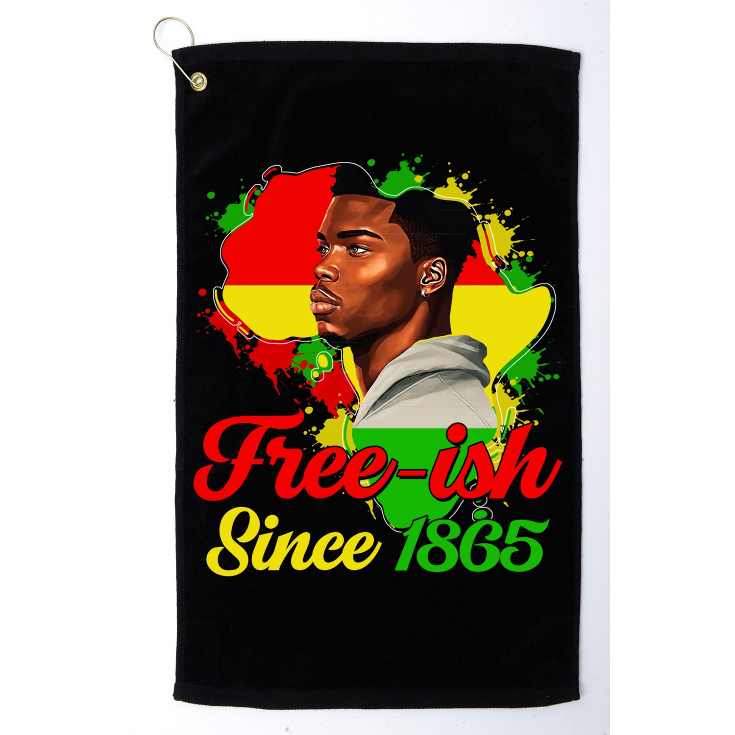 Freegiftish Since 1865 Black Juneteenth Celebrating 1865 Gift Golf Towel