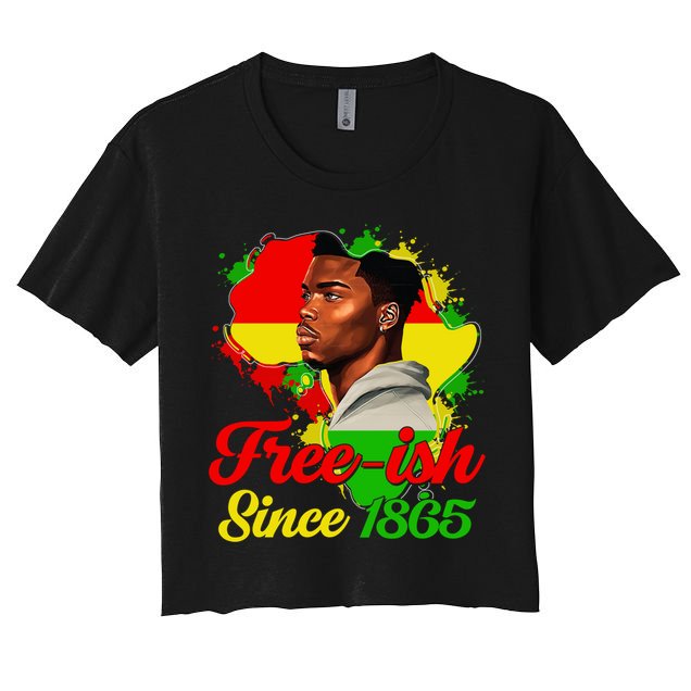 Freegiftish Since 1865 Black Juneteenth Celebrating 1865 Gift Crop Top