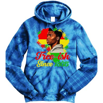 Freegiftish Since 1865 Black Juneteenth Celebrating 1865 Gift Tie Dye Hoodie