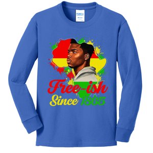 Freegiftish Since 1865 Black Juneteenth Celebrating 1865 Gift Kids Long Sleeve Shirt