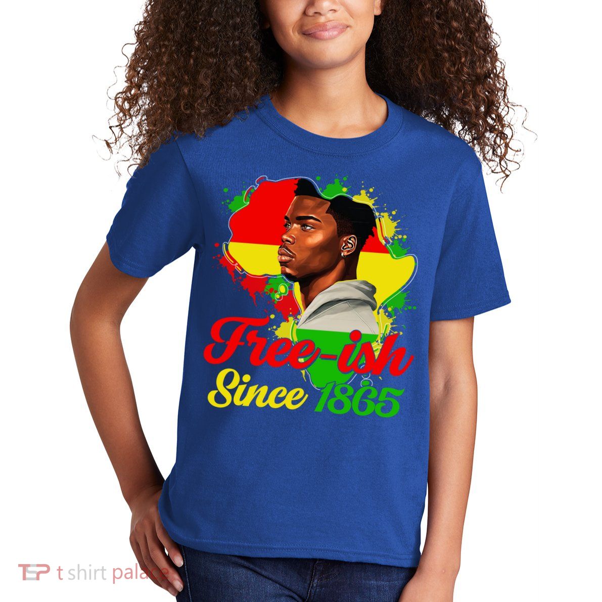 Freegiftish Since 1865 Black Juneteenth Celebrating 1865 Gift Kids T-Shirt