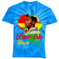 Freegiftish Since 1865 Black Juneteenth Celebrating 1865 Gift Kids Tie-Dye T-Shirt