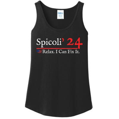 Funny Distressed Spicoli 24 Spicoli 2024 relax I can fix it Ladies Essential Tank